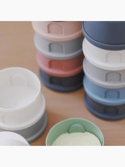 Boîte doseuse - 4 compartiments - Mineral grey/pink - Kiabi