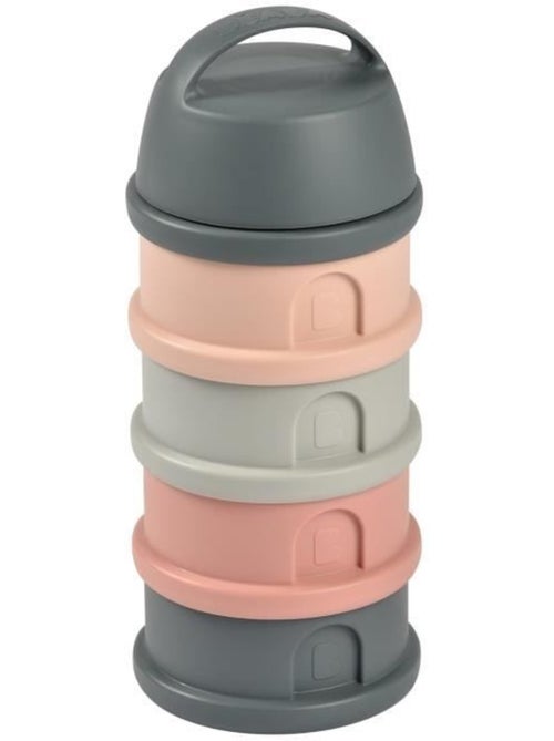 Boîte doseuse - 4 compartiments - Mineral grey/pink - Kiabi