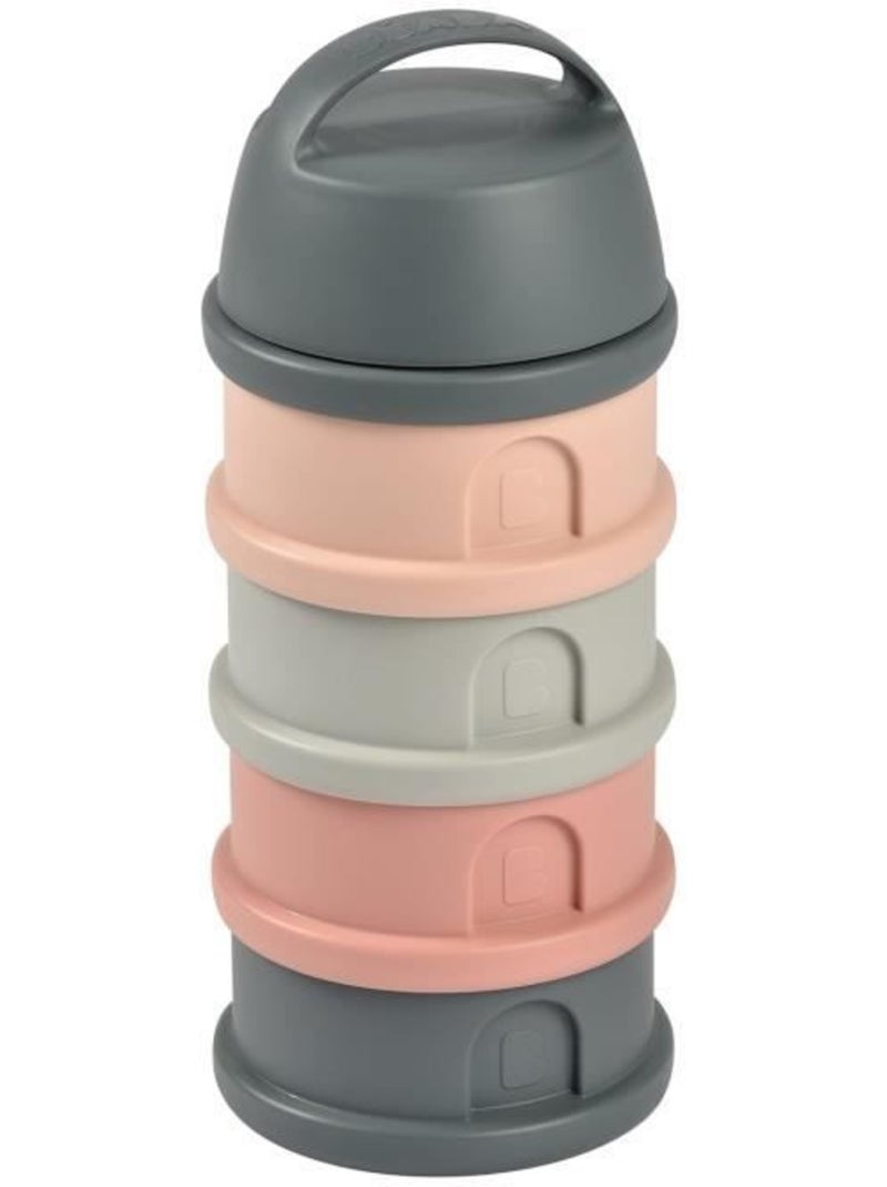 Boîte doseuse - 4 compartiments - Mineral grey/pink Violet - Kiabi