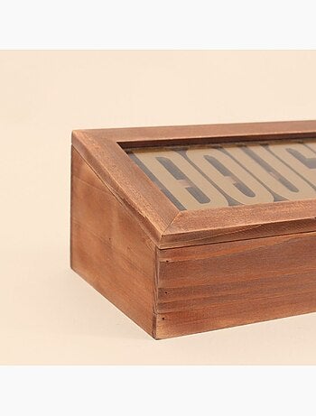 Boite en bois "Douceurs" 30x12cm