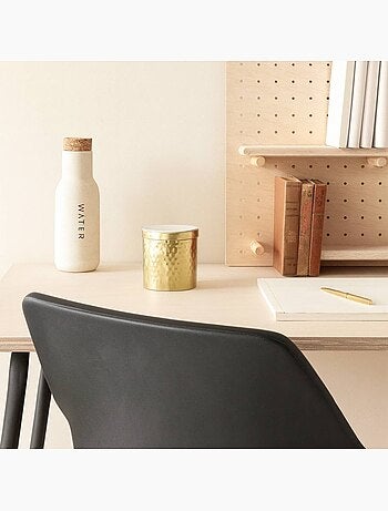 Boite en métal doré martelé 11x11cm