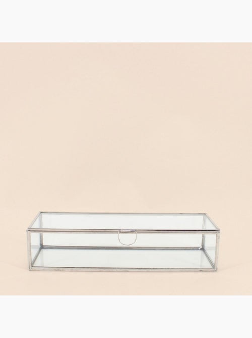 Boite en verre 30x11cm - Kiabi