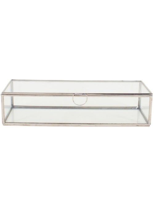 Boite en verre 30x11cm - Kiabi