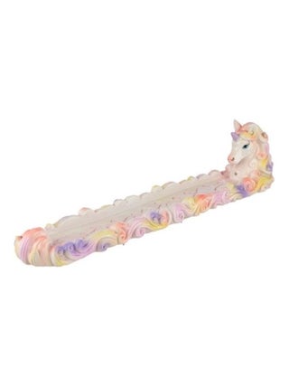 Boite encens attrape cendre Licorne arc en ciel