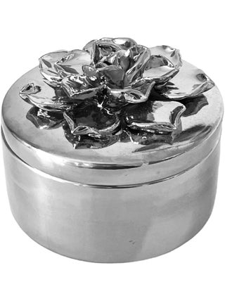 Boite fleur en céramique