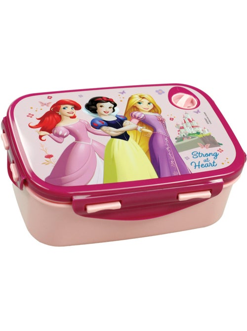 Boîte goûter 'Princesse Disney' en PVC 17 cm fermeture à clips Disney Princess - Kiabi