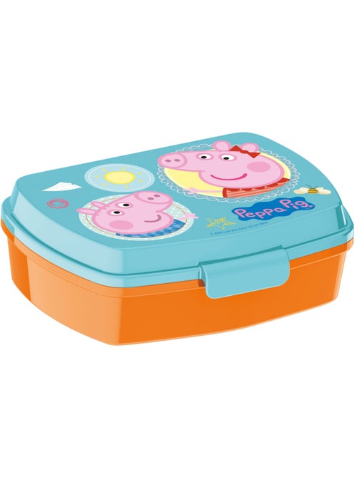Boîte goûter PVC 'Peppa Pig' – couvercle à charnière – 17 cm - Kiabi