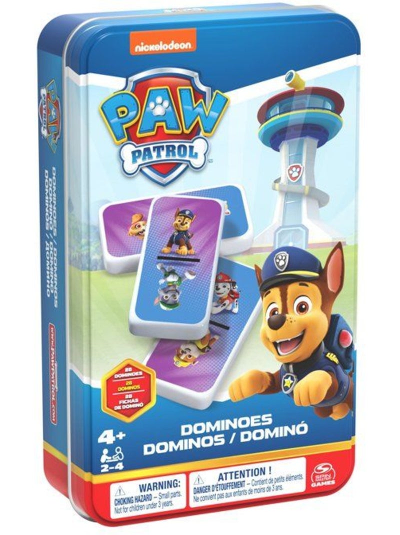 Boite métal dominos 'Pat Patrouille' Blanc - Kiabi