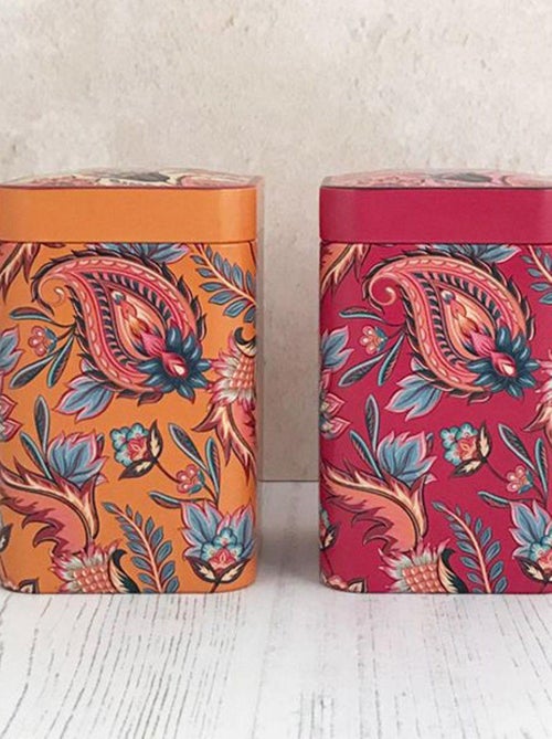 Boite métal fireflower pour le thé - Kiabi