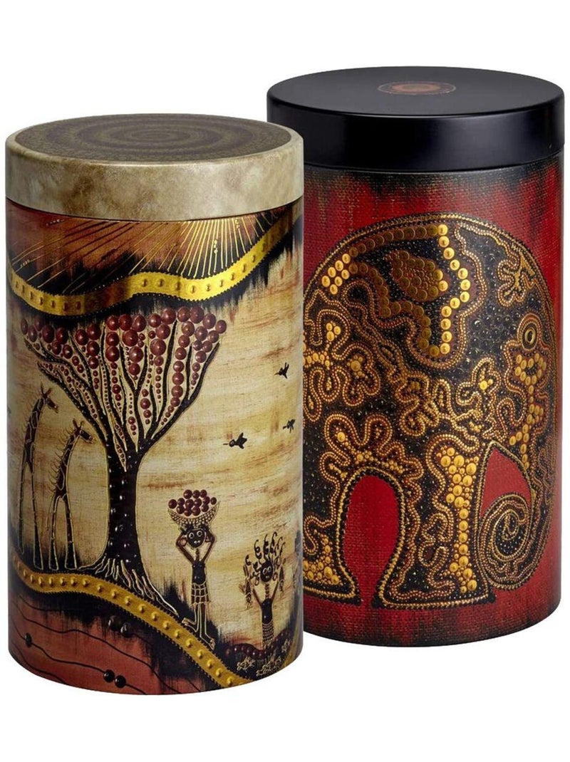 Boite métallique pour le thé Beige - Kiabi