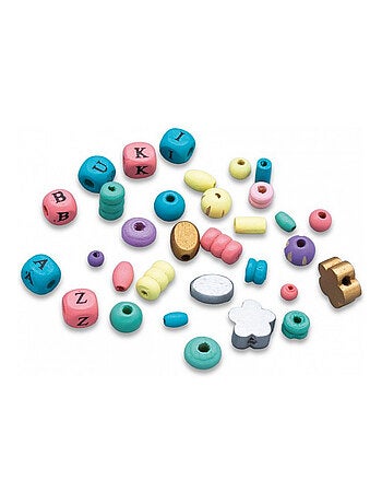 Boîte Perles Bois Couleurs - Buki