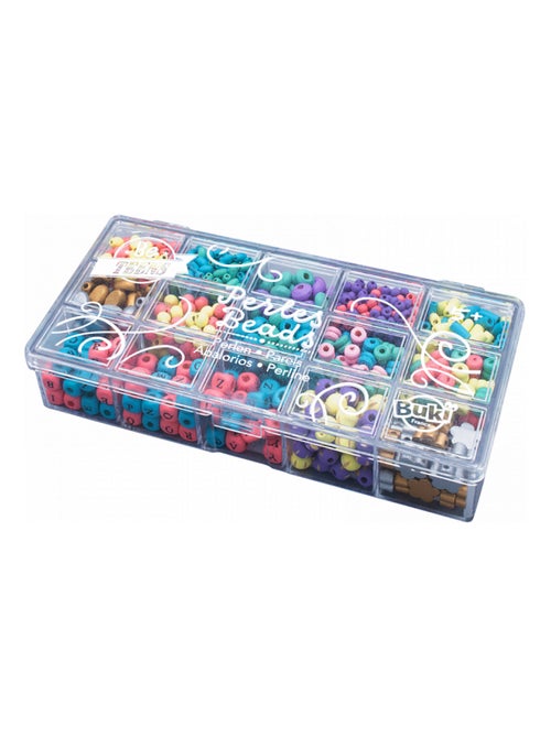 Boîte Perles Bois Couleurs - Buki - Kiabi