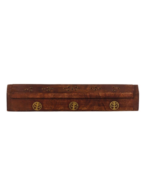 Boite porte encens en bois motif arbre de vie - Kiabi
