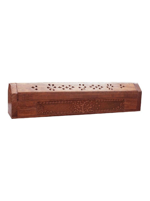 Boite porte encens en bois motif arbre - Kiabi