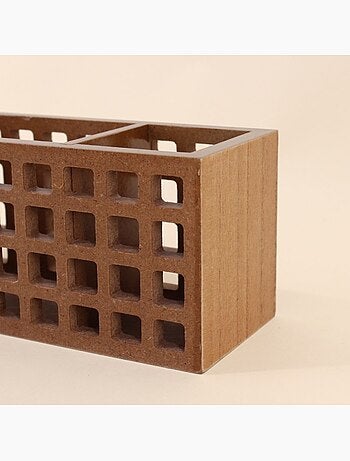 Boite rangement bureau en bois 24cm