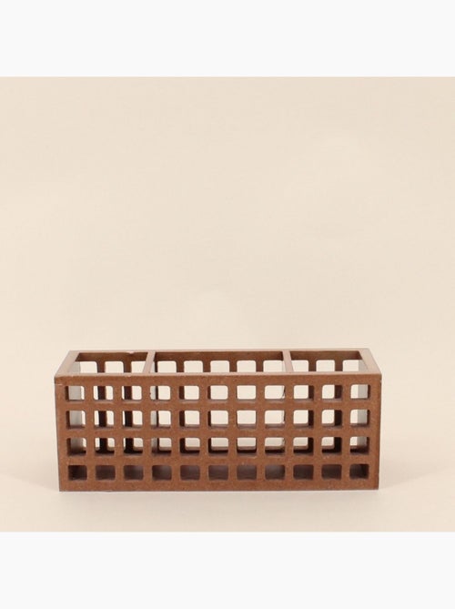 Boite rangement bureau en bois 24cm - Kiabi
