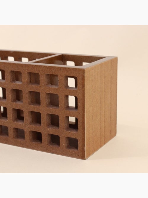 Boite rangement bureau en bois 24cm - Kiabi