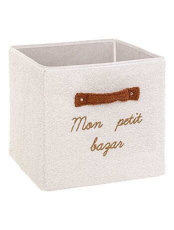 Boîte rangement en bouclette MON PETIT BAZAR