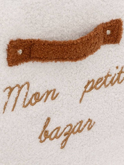 Boîte rangement en bouclette MON PETIT BAZAR - Kiabi