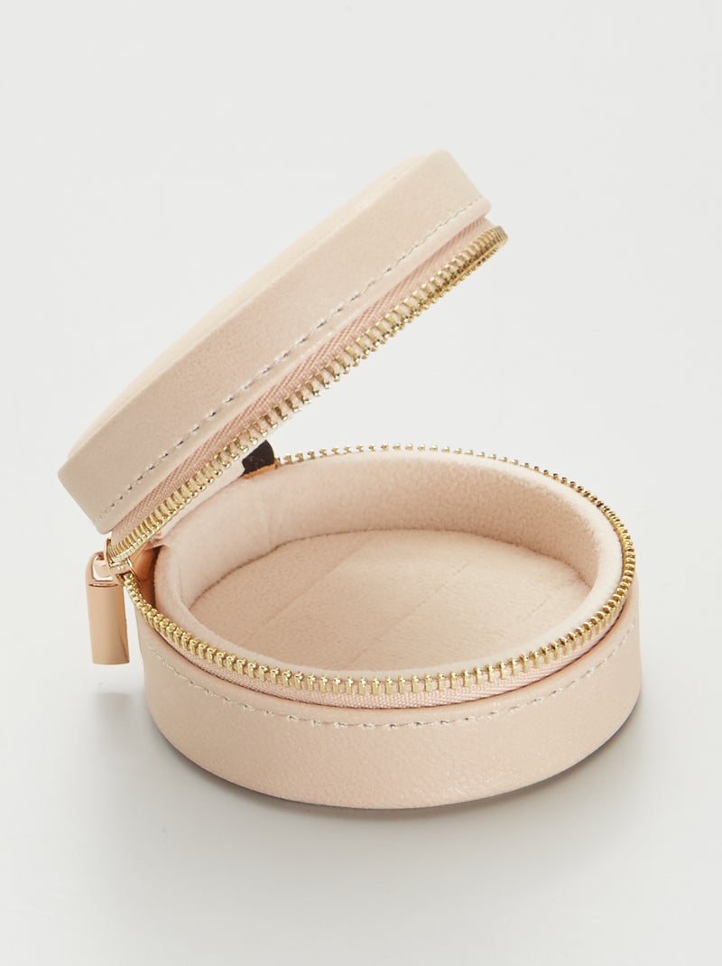 Boite ronde à bijoux Rose - Kiabi