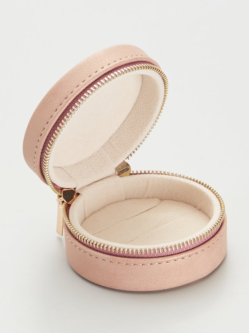 Boite ronde à bijoux ROSE - Kiabi