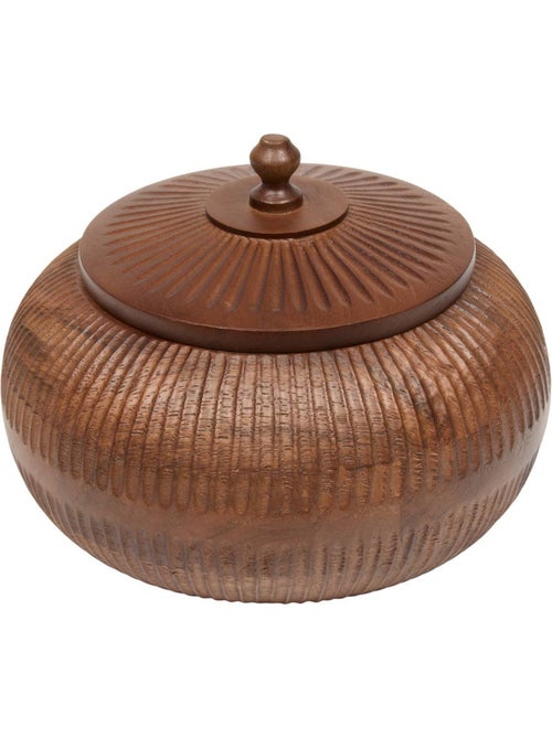Boîte ronde en manguier nolane - Kiabi Boîte ronde en manguier nolane - Kiabi