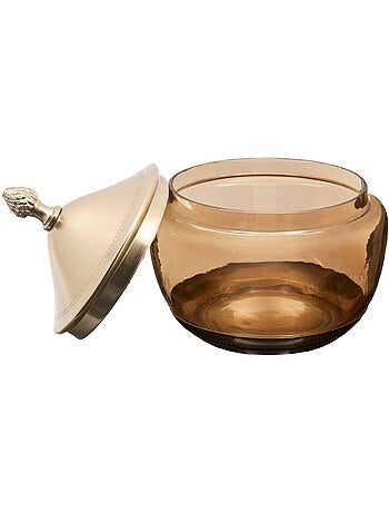 Boîte ronde en verre lalie