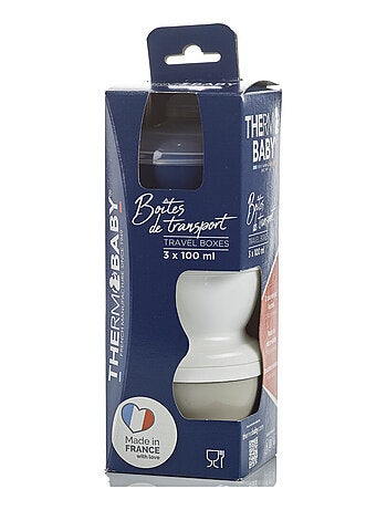 Boite transport de lait avec couvercles