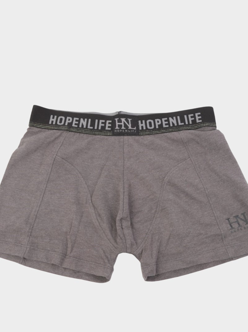 Boites de boxer , lot de 2 couleurs Bleu Gris - Kiabi