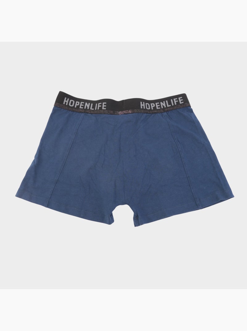 Boites de boxer , lot de 2 couleurs Bleu Gris - Kiabi
