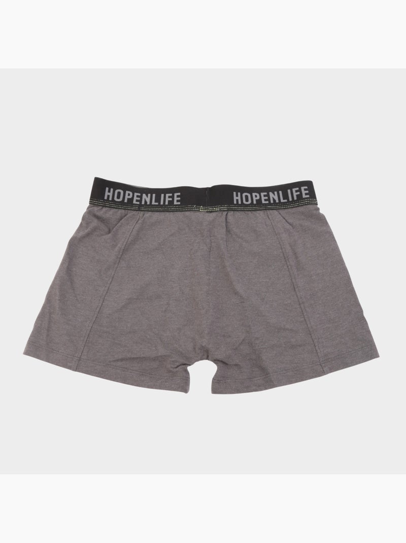 Boites de boxer , lot de 2 couleurs Bleu Gris - Kiabi
