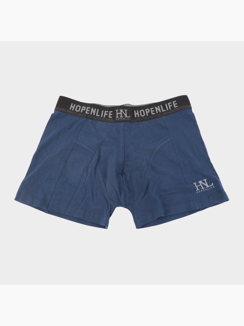Boites de boxer , lot de 2 couleurs Bleu Gris - Kiabi