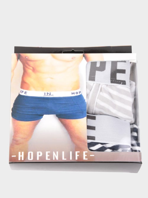 Boites de boxer , lot de 2 couleurs - Kiabi