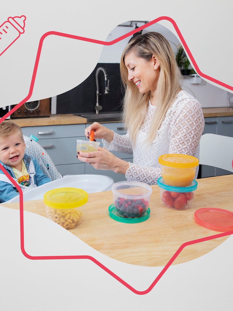 Boîtes de conservations 'Badabulle' multicolore - Kiabi