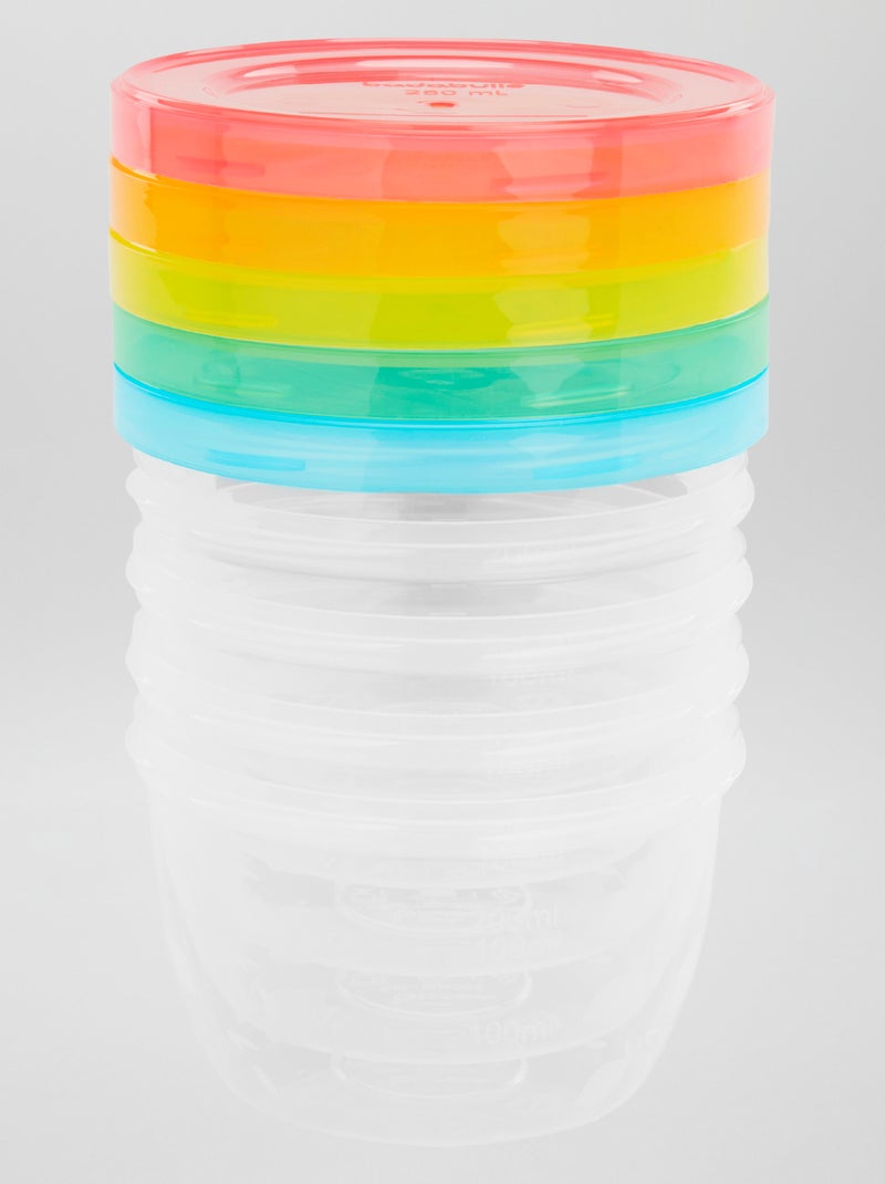 Boîtes de conservations 'Badabulle' multicolore - Kiabi