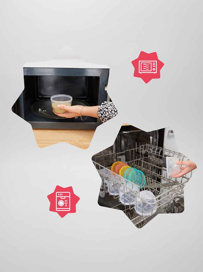 Boîtes de conservations 'Badabulle' multicolore - Kiabi