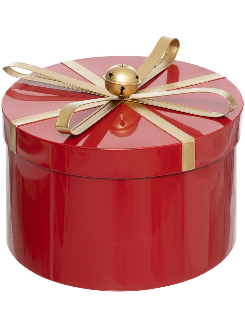 BOITES RONDES METAL ROUGE X3 Rouge - Kiabi