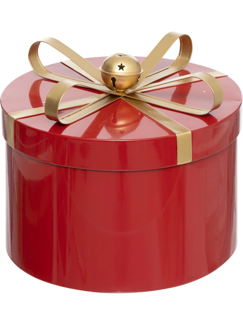 BOITES RONDES METAL ROUGE X3 Rouge - Kiabi