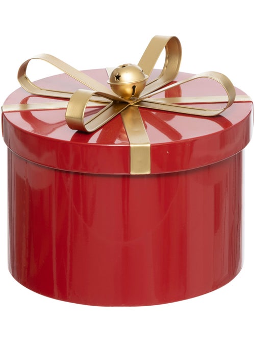 BOITES RONDES METAL ROUGE X3 - Kiabi