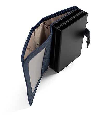 Boîtier portecartes 1 volet Stop RFID Cuir CONFORT