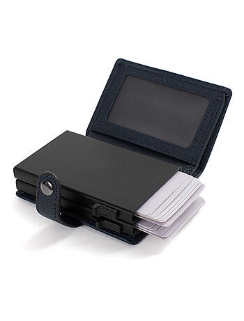 Boîtier portecartes 1 volet Stop RFID Cuir CONFORT