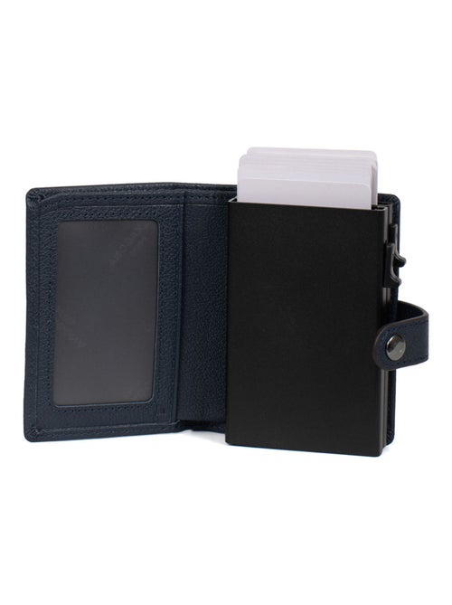 Boîtier portecartes  1 volet  Stop RFID  Cuir CONFORT - Kiabi