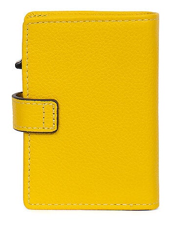 Boîtier portecartes 1 volet Stop RFID Cuir CONFORT