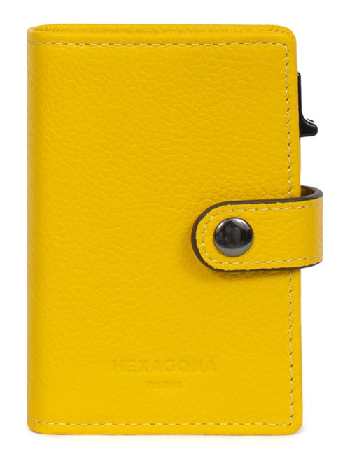 Boîtier portecartes  1 volet  Stop RFID  Cuir CONFORT - Kiabi