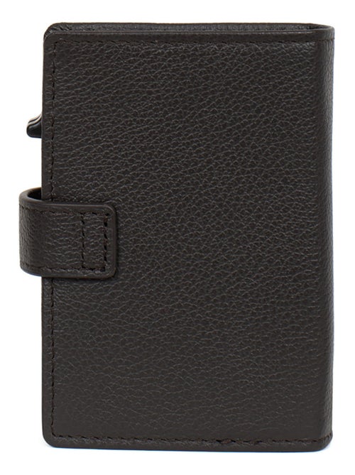 Boîtier portecartes  1 volet  Stop RFID  Cuir CONFORT - Kiabi