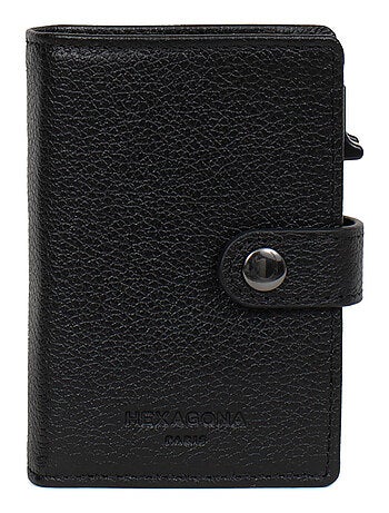 Boîtier portecartes 1 volet Stop RFID Cuir CONFORT