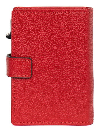 Boîtier portecartes 1 volet Stop RFID Cuir CONFORT