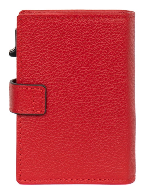 Boîtier portecartes  1 volet  Stop RFID  Cuir CONFORT - Kiabi