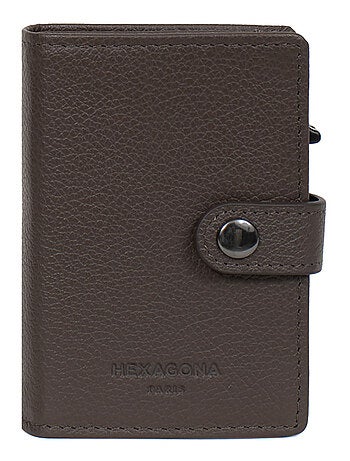 Boîtier portecartes 1 volet Stop RFID Cuir CONFORT