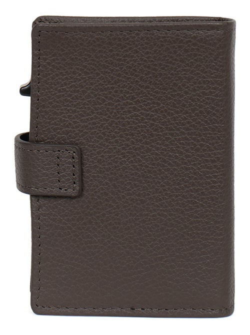 Boîtier portecartes  1 volet  Stop RFID  Cuir CONFORT - Kiabi